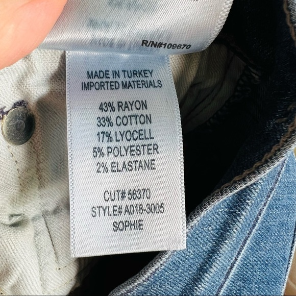 AGOLDE Sophie Crop Skinny Frayed Ankle Jeans - Picture 7 of 7